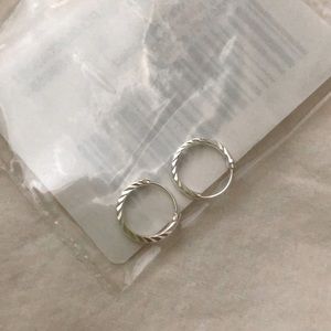 Sterling silver hoop earrings NEW